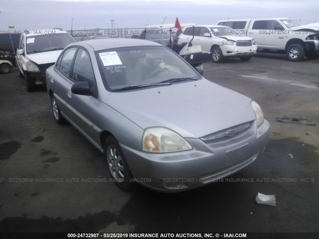 KNADC125646300763 - 2004 KIA RIO SILVER photo 1