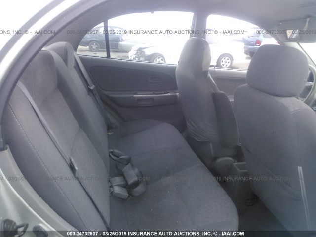 KNADC125646300763 - 2004 KIA RIO SILVER photo 8