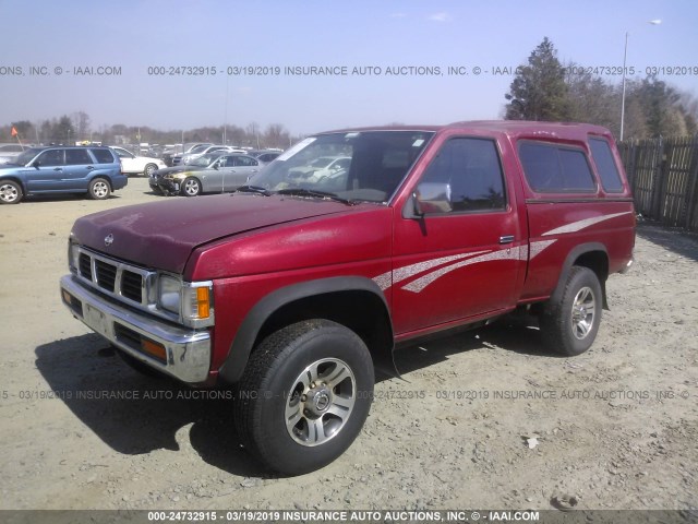 1N6SD11Y4VC335448 - 1997 NISSAN TRUCK XE RED photo 2