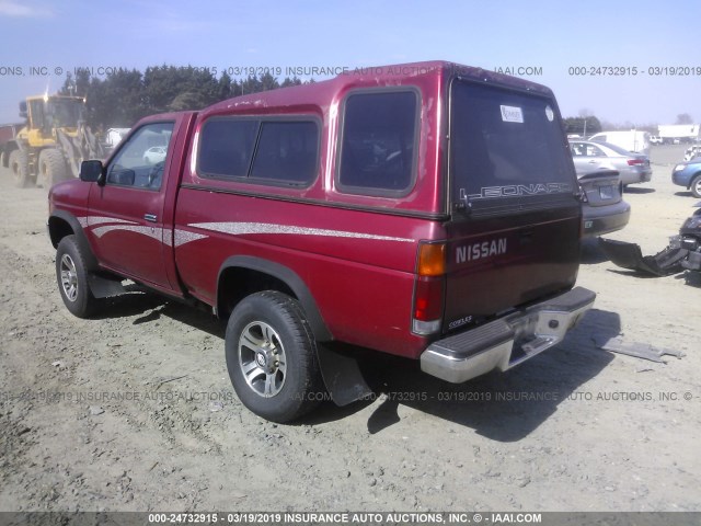 1N6SD11Y4VC335448 - 1997 NISSAN TRUCK XE RED photo 3