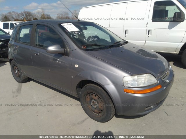 KL1TD66638B073273 - 2008 CHEVROLET AVEO LS GRAY photo 1