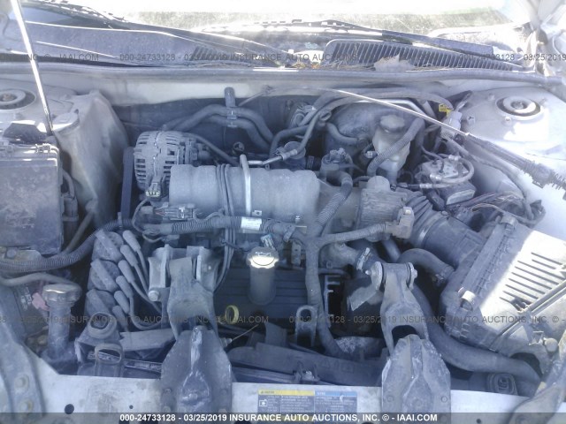 2G4WD582261315411 - 2006 BUICK LACROSSE CXL SILVER photo 10