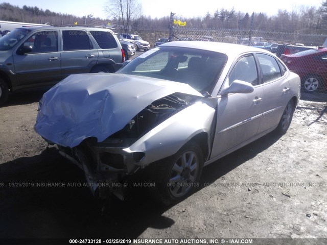 2G4WD582261315411 - 2006 BUICK LACROSSE CXL SILVER photo 2