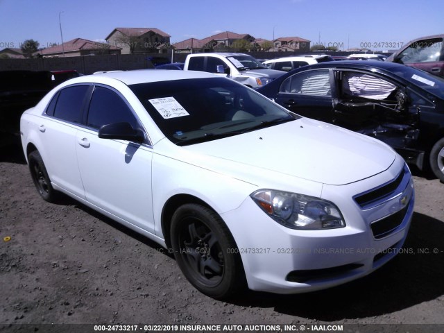 1G1ZB5E05CF218064 - 2012 CHEVROLET MALIBU LS WHITE photo 1