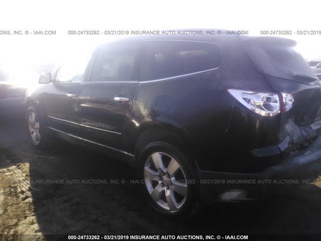 1GNKVLED5CJ237922 - 2012 CHEVROLET TRAVERSE LTZ BLACK photo 3