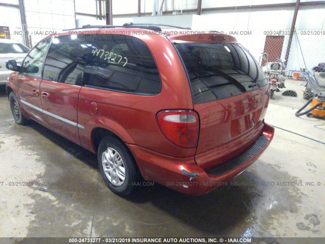 2B8GP44G01R110722 - 2001 DODGE GRAND CARAVAN SPORT RED photo 3