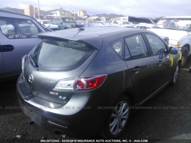 JM1BL1H6XA1325443 - 2010 MAZDA 3 S GRAY photo 4