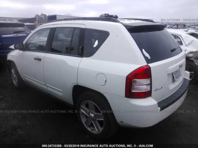 1J8FF47W68D731314 - 2008 JEEP COMPASS SPORT WHITE photo 3