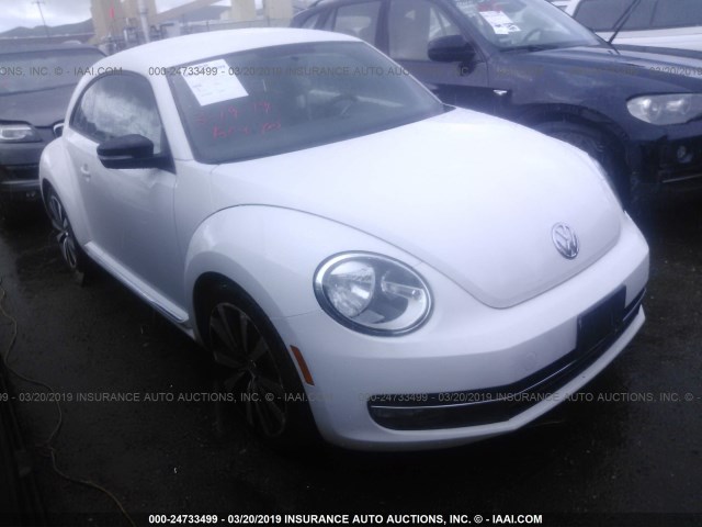 3VWVA7AT8CM603376 - 2012 VOLKSWAGEN BEETLE TURBO WHITE photo 1