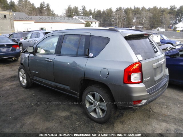 1J4NF1FB6BD239058 - 2011 JEEP COMPASS SPORT GRAY photo 3