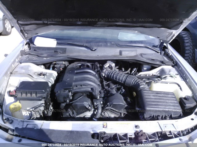 2B3KA43R56H119918 - 2006 DODGE CHARGER SE/SXT SILVER photo 10