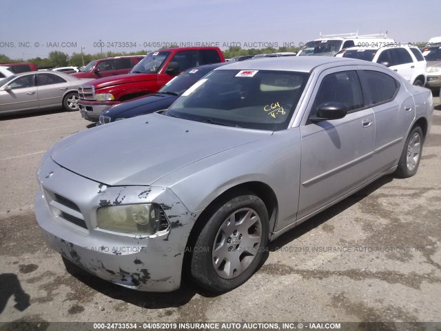 2B3KA43R56H119918 - 2006 DODGE CHARGER SE/SXT SILVER photo 2