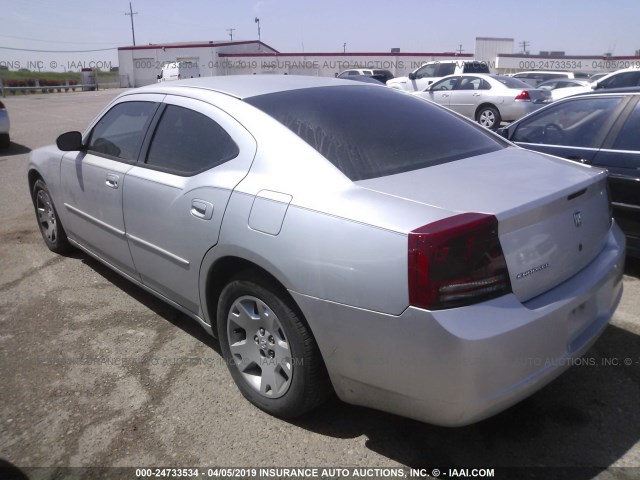 2B3KA43R56H119918 - 2006 DODGE CHARGER SE/SXT SILVER photo 3