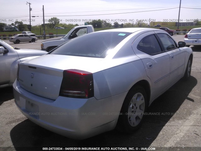 2B3KA43R56H119918 - 2006 DODGE CHARGER SE/SXT SILVER photo 4