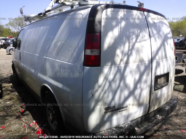 1GCSGAFX4E1121579 - 2014 CHEVROLET EXPRESS G1500  WHITE photo 3