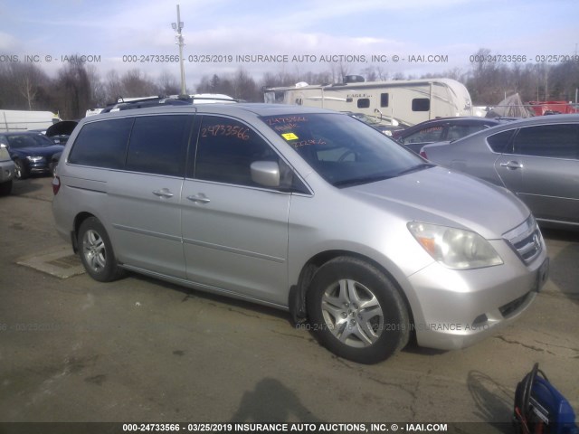 5FNRL38615B413384 - 2005 HONDA ODYSSEY EXL SILVER photo 1