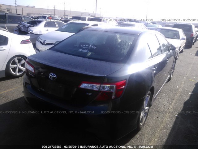 4T1BF1FK8CU534183 - 2012 TOYOTA CAMRY SE/LE/XLE Dark Blue photo 4