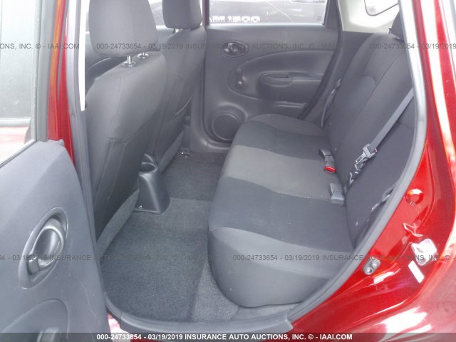 3N1CE2CP7FL444543 - 2015 NISSAN VERSA NOTE S/S PLUS/SV/SL/SR RED photo 8