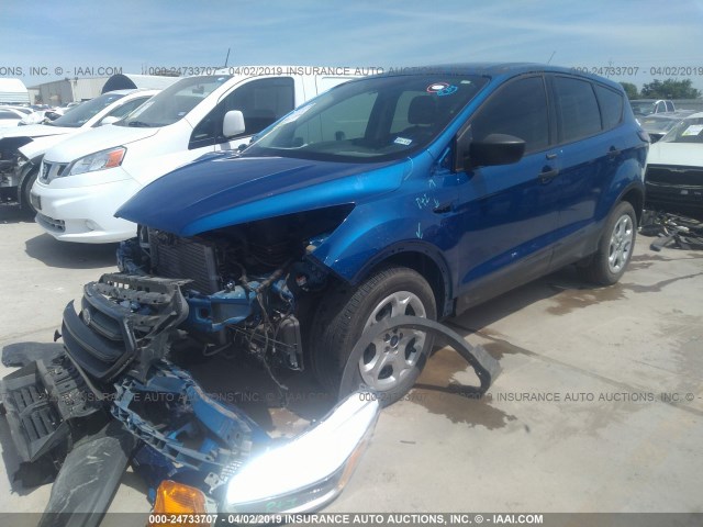 1FMCU0F77HUE15547 - 2017 FORD ESCAPE S BLUE photo 2