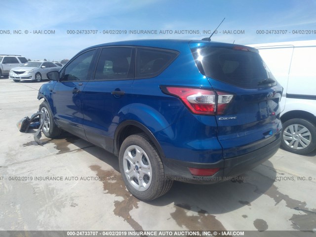 1FMCU0F77HUE15547 - 2017 FORD ESCAPE S BLUE photo 3