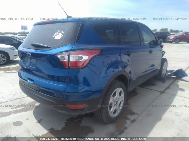 1FMCU0F77HUE15547 - 2017 FORD ESCAPE S BLUE photo 4