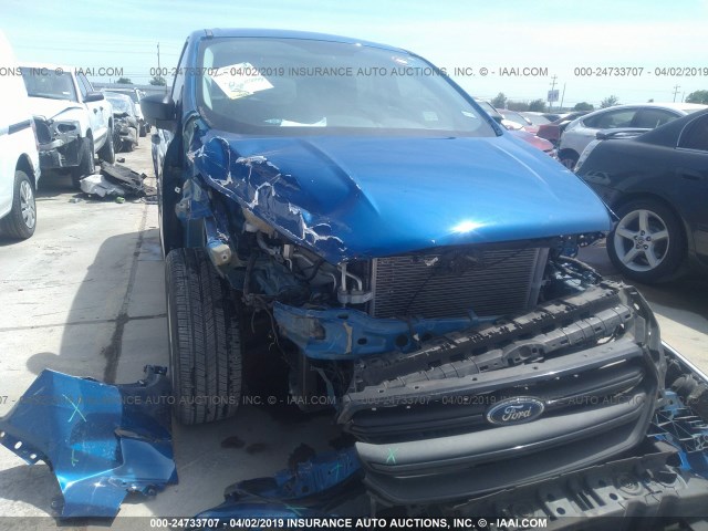 1FMCU0F77HUE15547 - 2017 FORD ESCAPE S BLUE photo 6