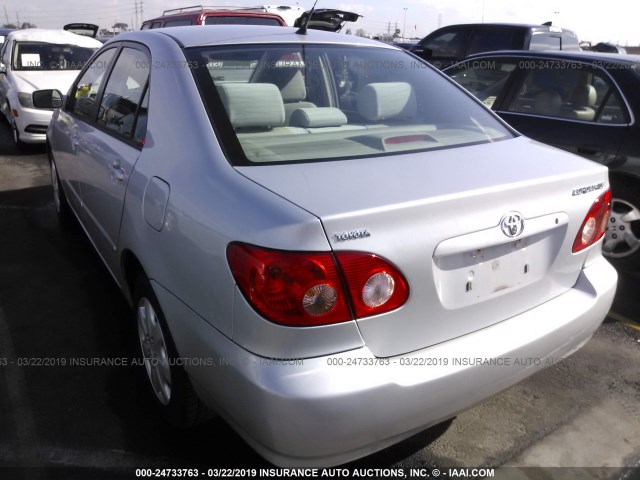 1NXBR32E28Z951180 - 2008 TOYOTA COROLLA CE/LE/S SILVER photo 3