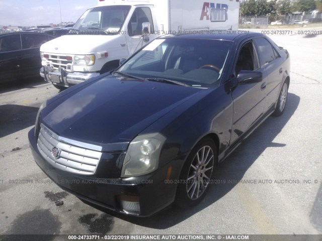 1G6DP577860200987 - 2006 CADILLAC CTS HI FEATURE V6 BLACK photo 2