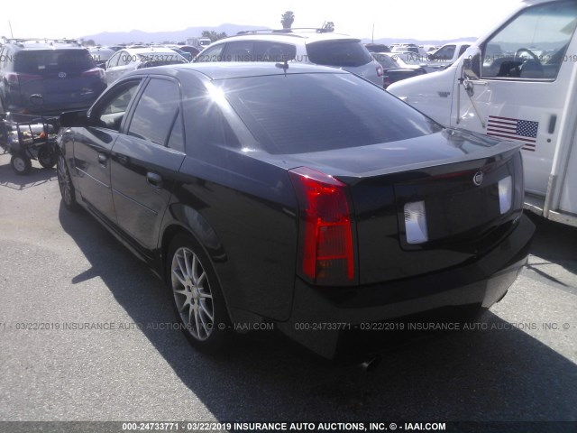 1G6DP577860200987 - 2006 CADILLAC CTS HI FEATURE V6 BLACK photo 3