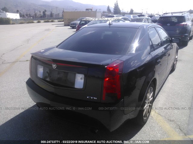 1G6DP577860200987 - 2006 CADILLAC CTS HI FEATURE V6 BLACK photo 4