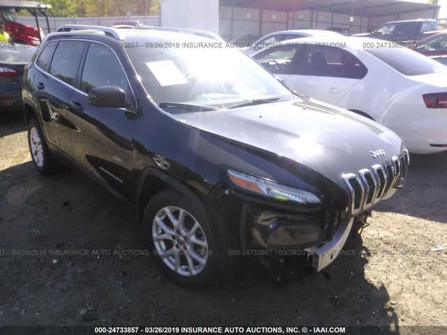 1C4PJLCB0FW770604 - 2015 JEEP CHEROKEE LATITUDE BLACK photo 1