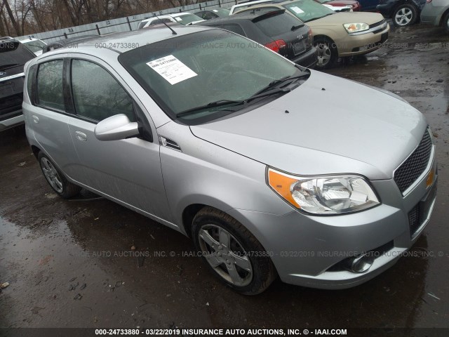 KL1TG6DE8BB168162 - 2011 CHEVROLET AVEO LT SILVER photo 1