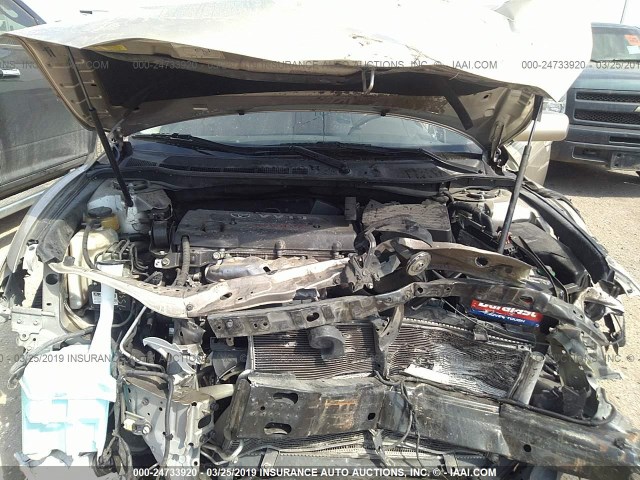 4T1BE46K19U865877 - 2009 TOYOTA CAMRY SE/LE/XLE GOLD photo 10