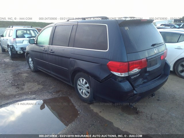 5FNRL3H61AB018034 - 2010 HONDA ODYSSEY EXL BLUE photo 3