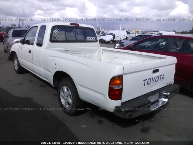 4TAUN53B4SZ015141 - 1995 TOYOTA TACOMA XTRACAB WHITE photo 3