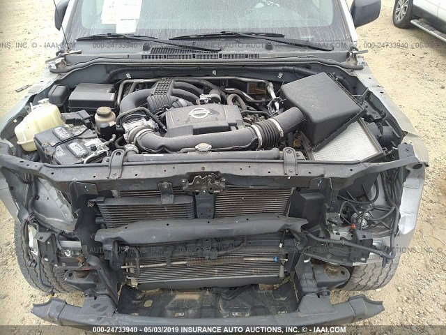 5N1AN0NU5FN663993 - 2015 NISSAN XTERRA X/S/PRO-4X SILVER photo 10