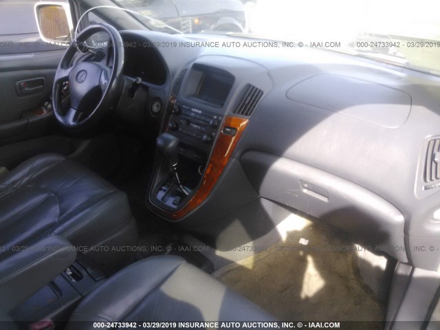 JT6HF10U8Y0147549 - 2000 LEXUS RX 300 GRAY photo 5