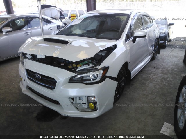 JF1VA1J65F8813863 - 2015 SUBARU WRX LIMITED WHITE photo 2