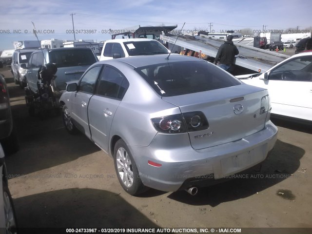 JM1BK323771742850 - 2007 MAZDA 3 S SILVER photo 3