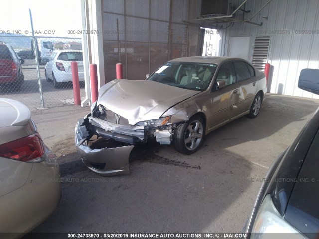 4S3BL616087203561 - 2008 SUBARU LEGACY 2.5I GOLD photo 2