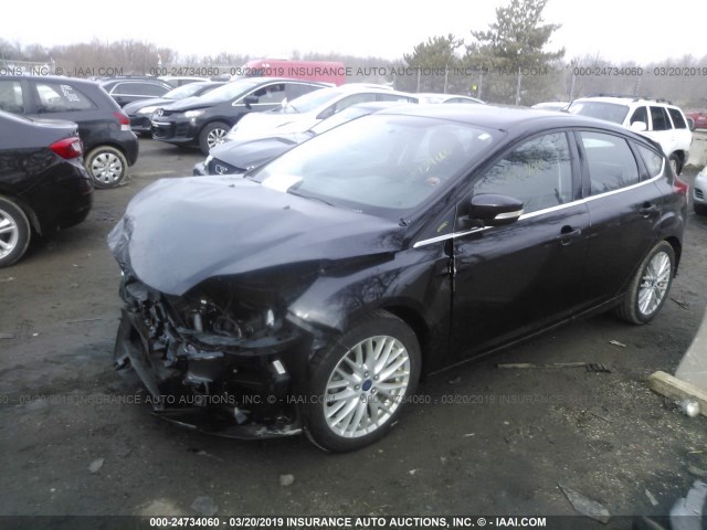 1FADP3N23DL379837 - 2013 FORD FOCUS TITANIUM BLACK photo 2