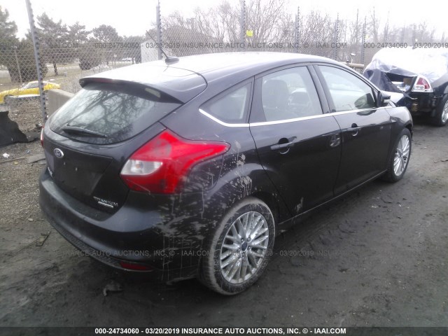 1FADP3N23DL379837 - 2013 FORD FOCUS TITANIUM BLACK photo 4