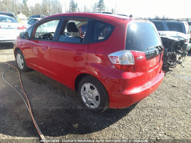 JHMGE8H37DC082874 - 2013 HONDA FIT RED photo 3