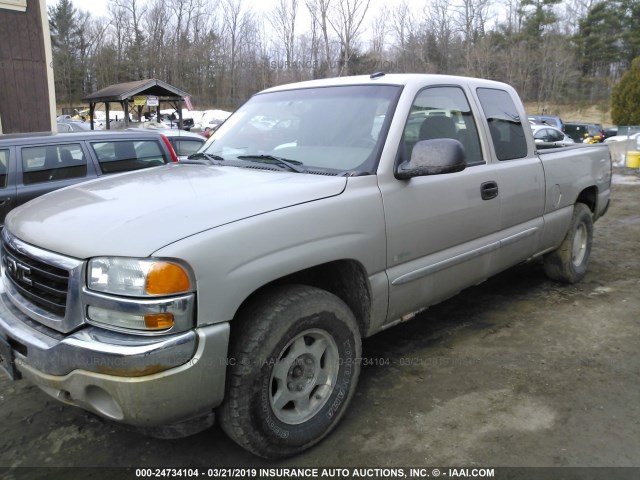 1GTEK19T46Z294350 - 2006 GMC NEW SIERRA K1500 BEIGE photo 2