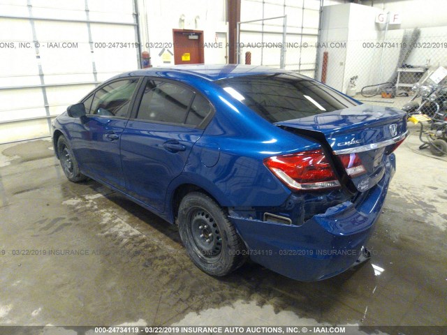 2HGFB2F97FH536648 - 2015 HONDA CIVIC EXL BLUE photo 3