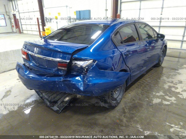 2HGFB2F97FH536648 - 2015 HONDA CIVIC EXL BLUE photo 4