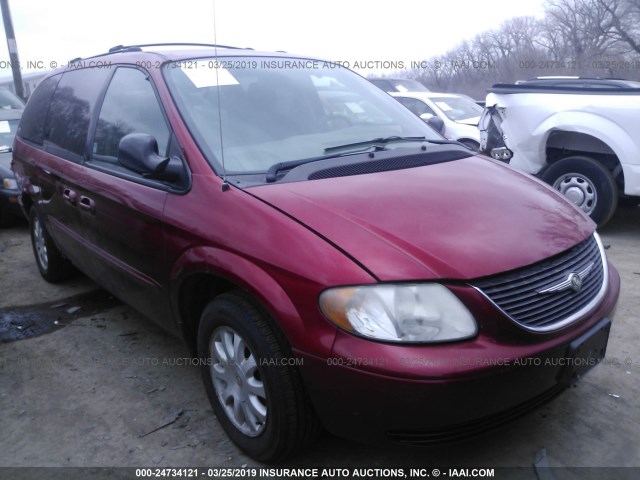 2C4GP44LX3R374731 - 2003 CHRYSLER TOWN & COUNTRY LX RED photo 1