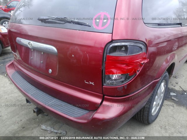 2C4GP44LX3R374731 - 2003 CHRYSLER TOWN & COUNTRY LX RED photo 6