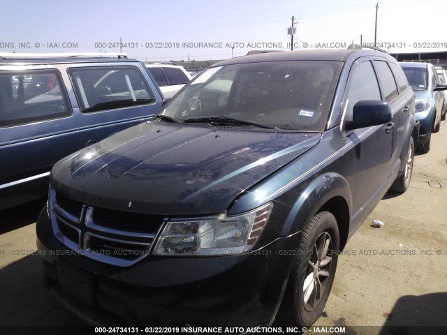 3C4PDCBG2DT630366 - 2013 DODGE JOURNEY SXT Dark Blue photo 2