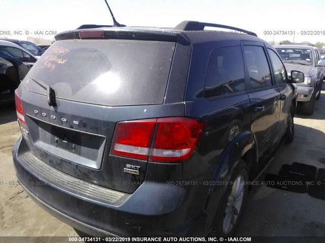 3C4PDCBG2DT630366 - 2013 DODGE JOURNEY SXT Dark Blue photo 4